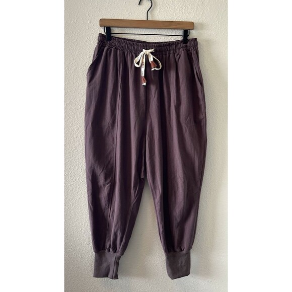 Kidoriman Kireina Jogger Pants L Purple Pull On Elastic Waist Lightweight Loose - Picture 1 of 16